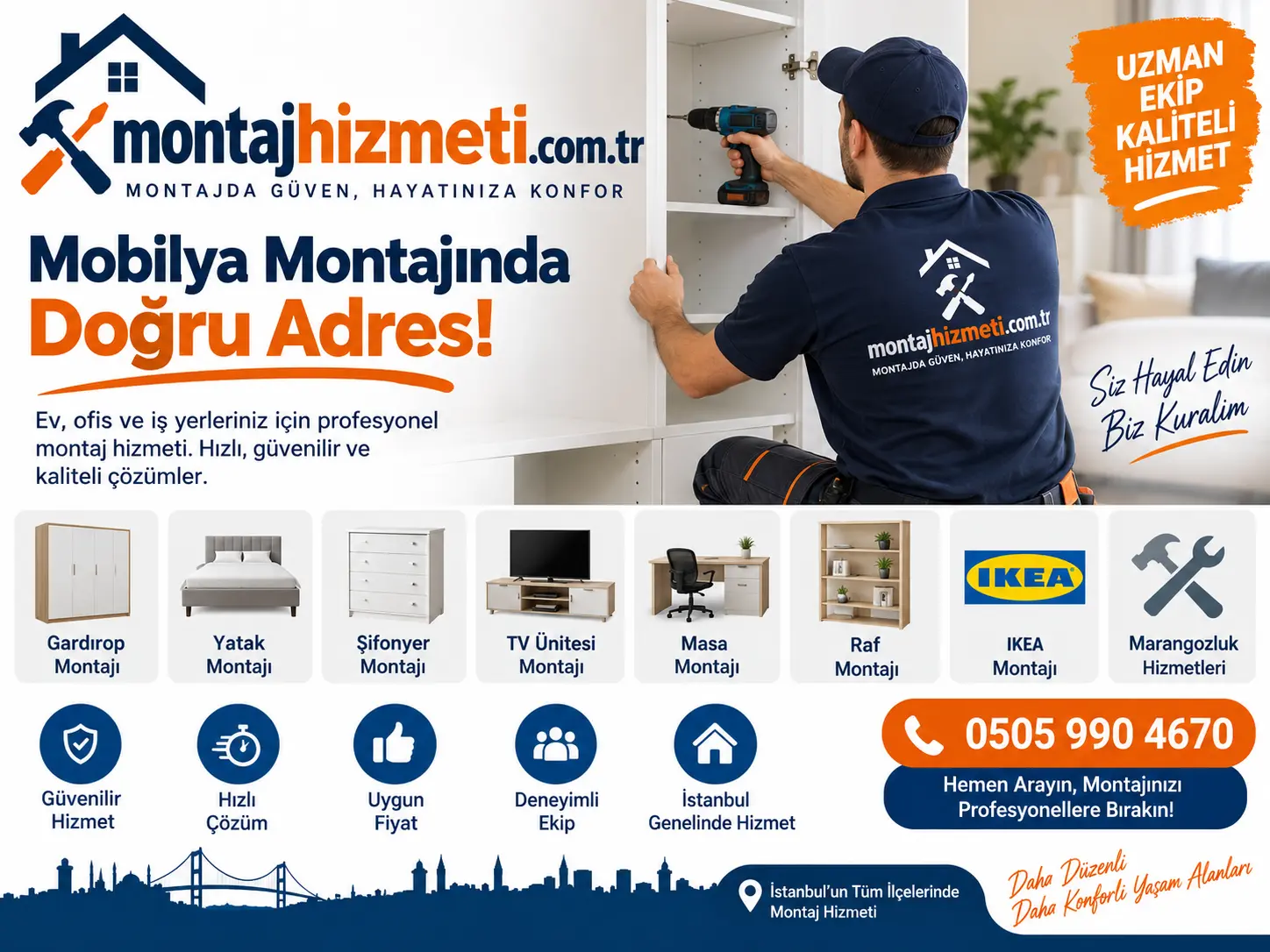 İstanbul Montaj Hizmeti